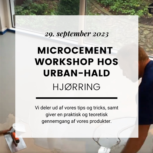 MicroCement Workshop Den 29-09-2023