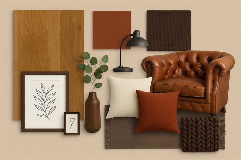 Stilart: Klassisk varme moodboard