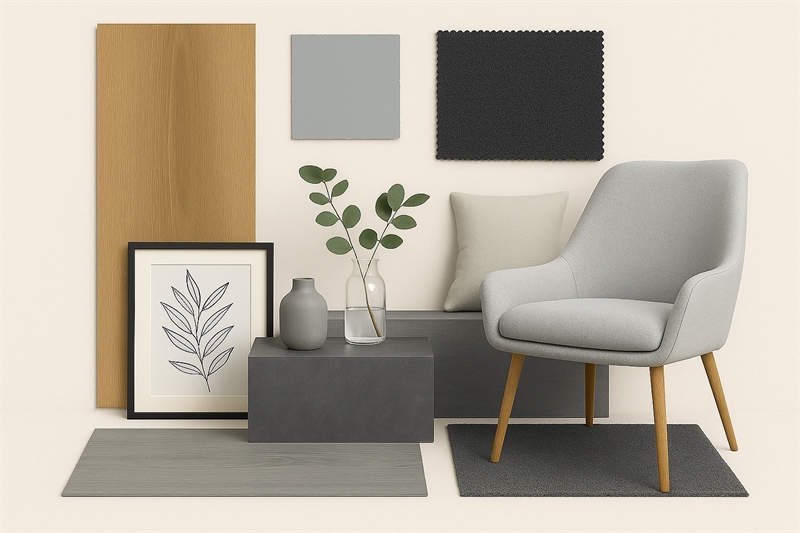 Moderne minimalisme moodboard