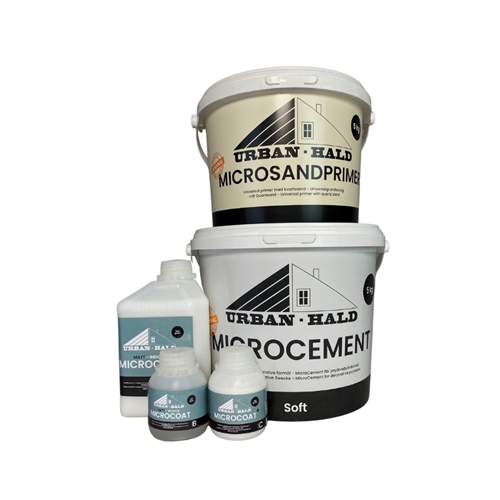 MicroCement Bordplade Kit 4 kvm. til ikke sugende underlag - Mat