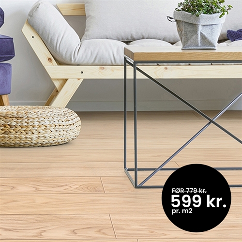 2-lags Plankegulv - Natur 13x150x1330 Matlak 4-facet kant - 95,8 m2