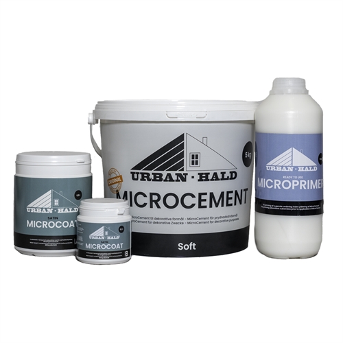 MicroCement Bordplade Kit 4 kvm. til sugende underlag - Satin