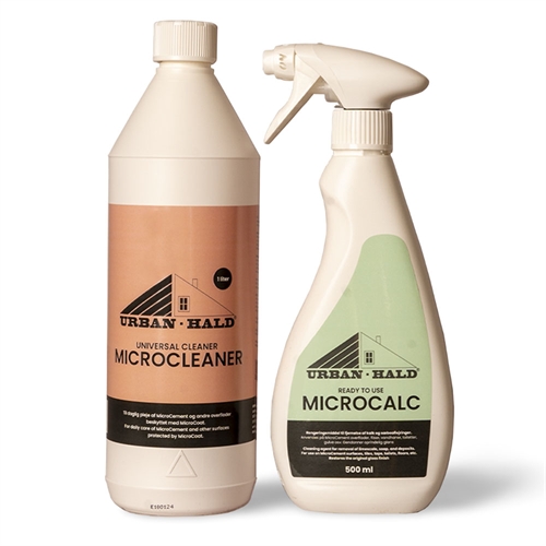 MicroCement plejesæt med MicroCalc og MicroCleaner