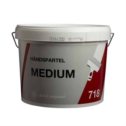 10 L spand med 718 Håndspartel Medium fra Beck & Jørgensen