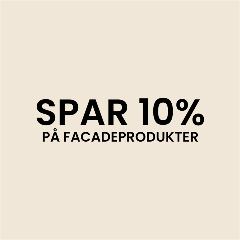 10% på facadeprodukter